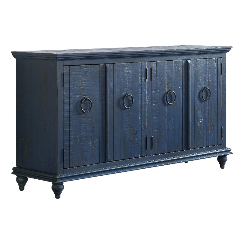 Martin Svensson Home Garden District Rustic Blue Solid Wood 65