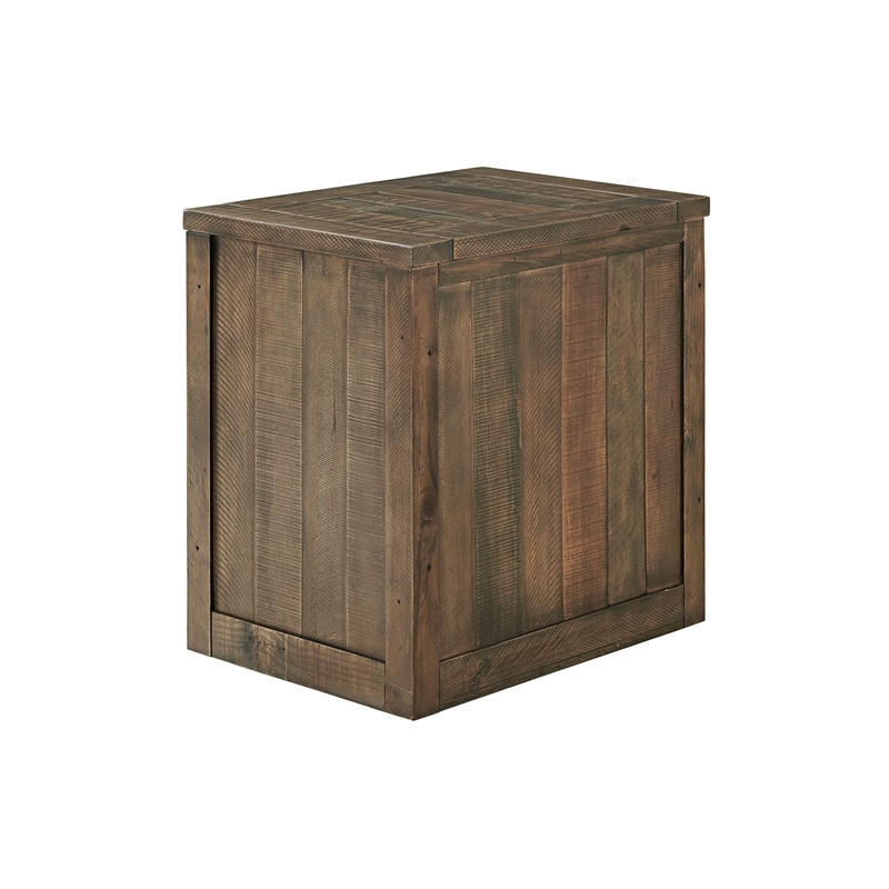 Martin Svensson Home Brown 2 Drawer File Cabinet with with Fingerprint Lock