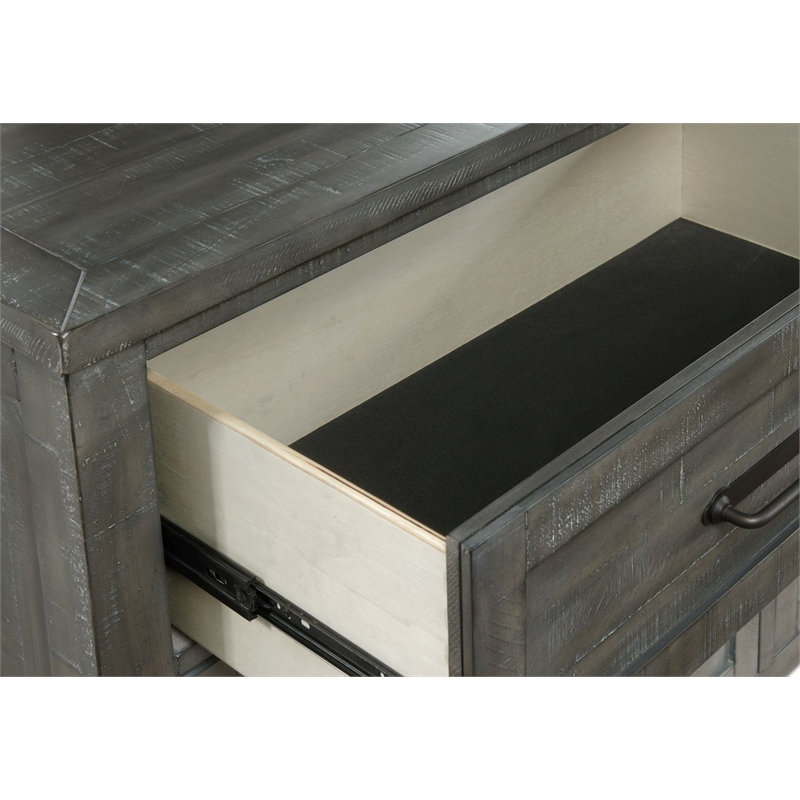 Martin Svensson Home Napa Solid Wood 7 Drawer Gray Chest