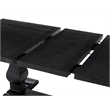 Martin Svensson Home Napa Solid Wood Black Trestle Table w/Extendable Leaf