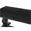Martin Svensson Home Napa Solid Wood Black Trestle Table w/Extendable Leaf