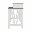 Del Mar Antique White and Gray Console Bar Table and Stool Set