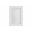 Cordero Wood and Glass Top White Chairside End Table with Shelves Storage