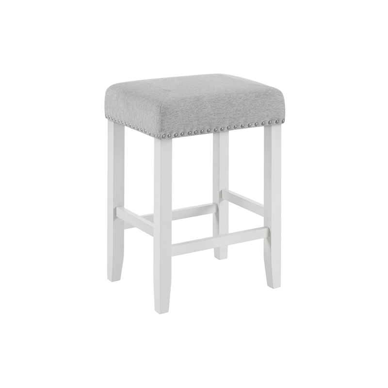 Cordero Wood and Glass Top White Console Bar Table with Power and Stools Set