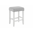 Cordero Wood and Glass Top White Console Bar Table with Power and Stools Set