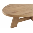 Martin Svensson Home BoHo Oval Wood Coffee Cocktail Table in Natural Prairie Oak