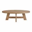 Martin Svensson Home BoHo Oval Wood Coffee Cocktail Table in Natural Prairie Oak