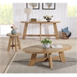 Martin Svensson Home BoHo Oval Wood Coffee Cocktail Table in Natural Prairie Oak