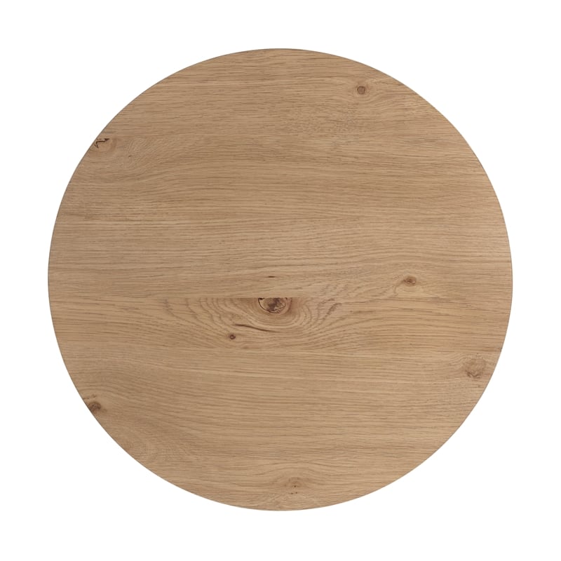 Martin Svensson Home BoHo Round Wood End Side Table in Natural Prairie Oak