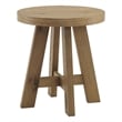 Martin Svensson Home BoHo Round Wood End Side Table in Natural Prairie Oak