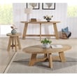 Martin Svensson Home BoHo Round Wood End Side Table in Natural Prairie Oak