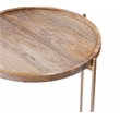 Martin Svensson Home Hemingway Round Tray Top Wood End Table in Natural