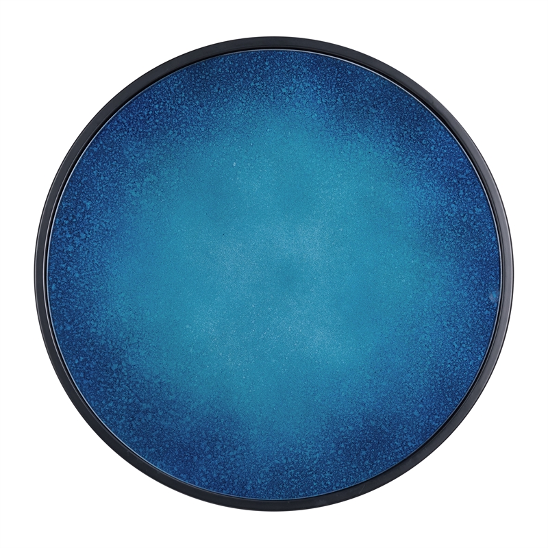 Blue Moon Glass Top Nesting Tables