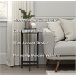 View Point Stone Top Table with Wood Frame - Coal Agate and Gray Wood