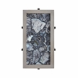 View Point Stone Top Table with Wood Frame - Coal Agate and Gray Wood