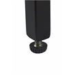 View Point Stone Top Table with Wood Frame - Light Smoke and Brown Wood