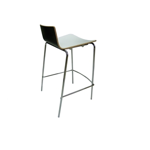 New Spec 29&quot Barstool in Black and White (Set of 2)