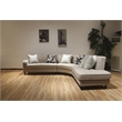 New Spec Valencia Mid Century LHF Sectional in Beige