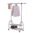 New Spec Adjustable Metal Mobile Garment Rack in Chrome