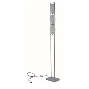 New Spec 3 Shade Frosted Glass Floor Lamp in Chrome