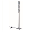 New Spec 3 Shade Frosted Glass Floor Lamp in Chrome