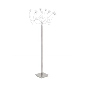 New Spec Crystal Cube Floor Lamp in Chrome
