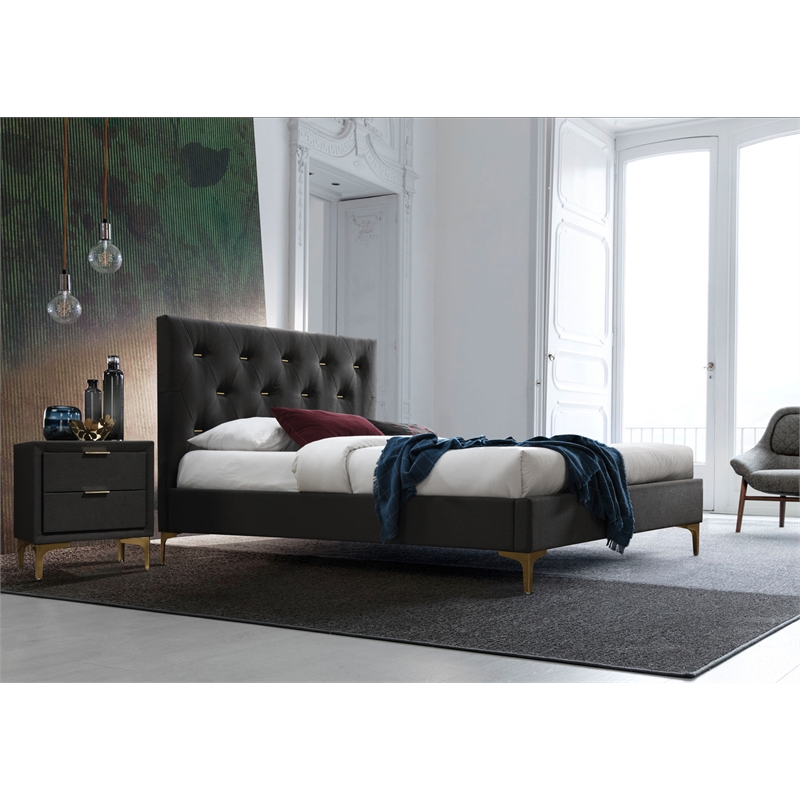 Colton Mid-Century Modern Platfoam Bed Full Size