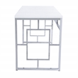 Modern Contemporary Glossy Writing Desk In White