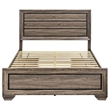 Stonecroft Furniture Wood Brown Queen Panel Bed Rectangular Storage Unassembled