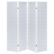 Stonecroft Corsa 4 Panel Folding Room Divider in White