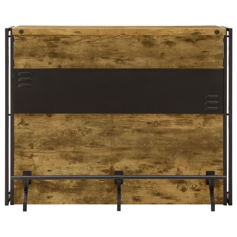 Stonecroft Eldridge Industrial Bar Unit in Antique Nutmeg