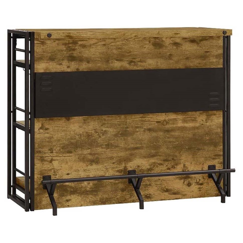 Stonecroft Eldridge Industrial Bar Unit in Antique Nutmeg