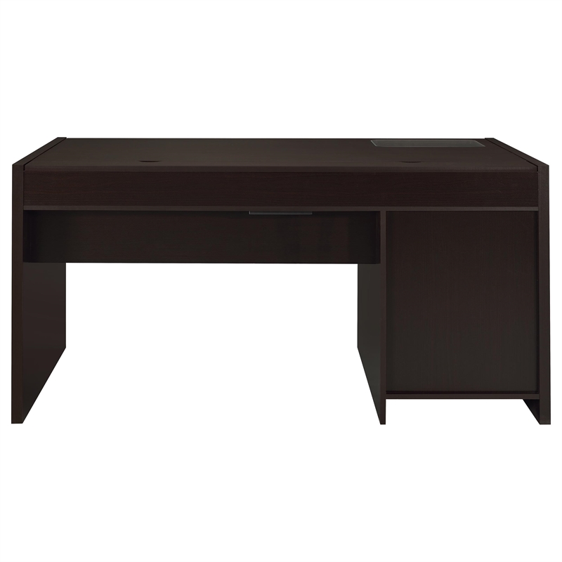 Stonecroft Furniture Contemporary Wood Connect It Computer Desk in Cappuccino