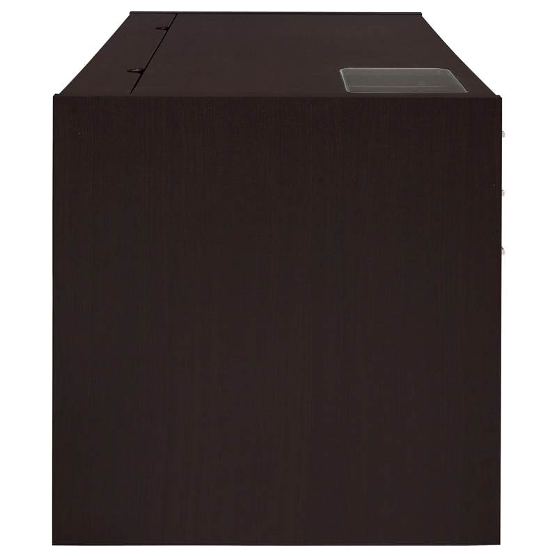 Stonecroft Furniture Contemporary Wood Connect It Computer Desk in Cappuccino
