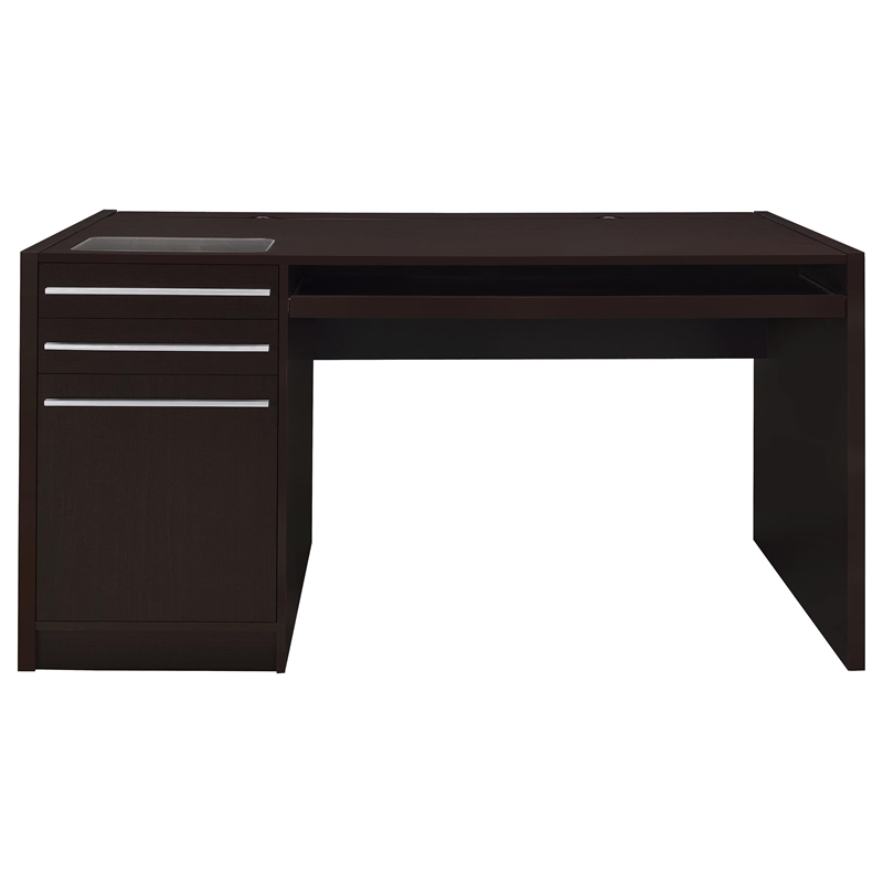 Stonecroft Furniture Contemporary Wood Connect It Computer Desk in Cappuccino