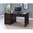 Stonecroft Furniture Contemporary Wood Connect It Computer Desk in Cappuccino