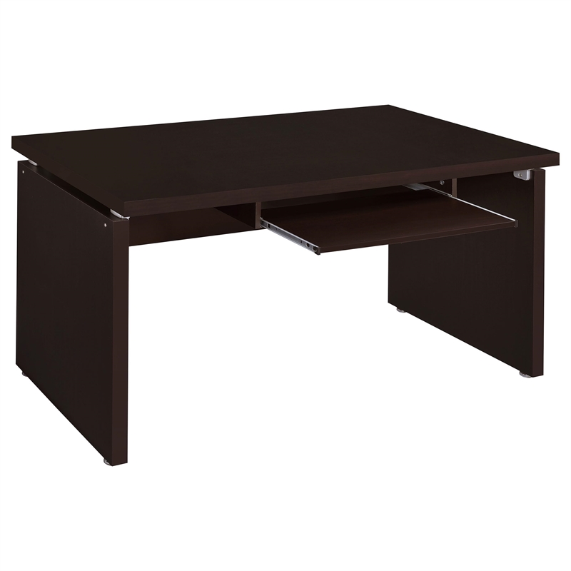 Stonecroft Furniture Contemporary Computer Desk in Cappuccino