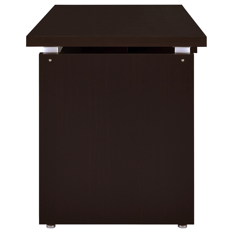 Stonecroft Furniture Contemporary Computer Desk in Cappuccino