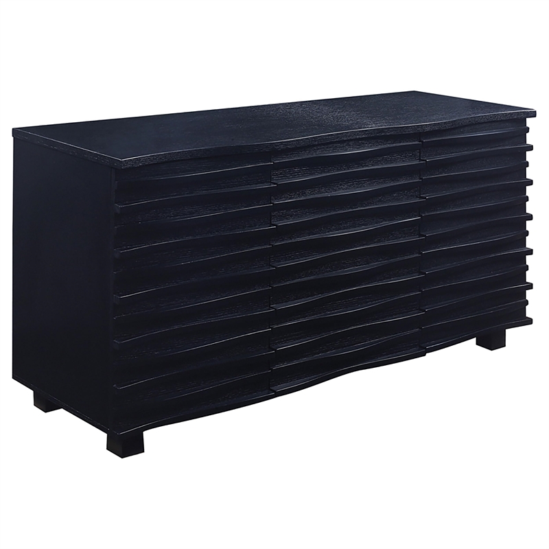 Stonecroft Furniture Contemporary Wood Server in Black
