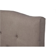 Alpine Furniture Amanda Full Tufted Upholstered Bed in Haskett-Jute (Beige)
