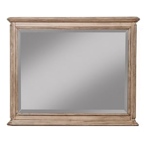 Alpine Furniture Melbourne Wood Mirror in French Truffle (Brown)