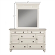 Alpine Furniture Winchester Wood Mirror in White