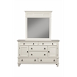 Alpine Furniture Winchester Wood Mirror in White