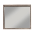 Alpine Furniture Sydney Bedroom Wood Mirror in Weathered Gray