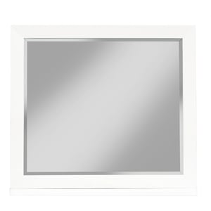 Alpine FurnitureTranquility Wood Bedroom Mirror in White
