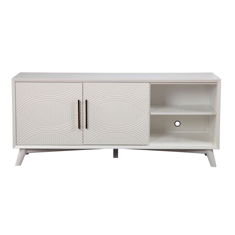 Alpine Furniture Tranquility Wood TV Console in White