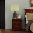 Alpine Furniture West Haven 2 Drawer Wood Nightstand in Cappuccino (Brown)