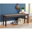 Alpine Furniture Emery Wood Dining Bench in Walnut (Brown)