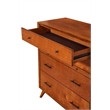 Alpine Furniture Flynn Mid Century Multi-Function Chest in Acorn (Brown)