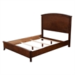 Alpine Furniture Baker Standard King Wood Panel Bed in White